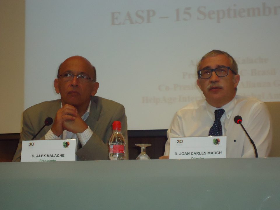 Alex Kalache y Joan Carles