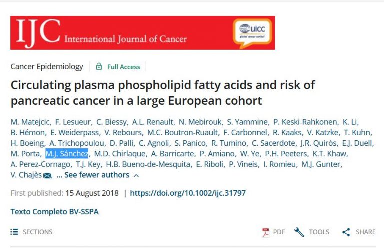 Circulating plasma phospholipid fatty acids and risk of pancreatic ...