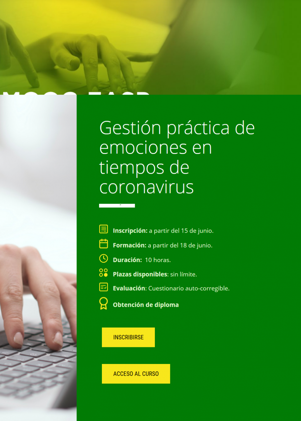 Mooc Gestión Práctica de las Emociones