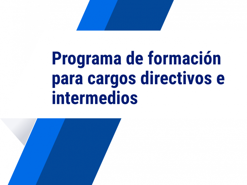 Programa de formación para cargos directivos e intermedios
