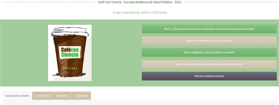 Imagen Cafés con Ciencia 2022